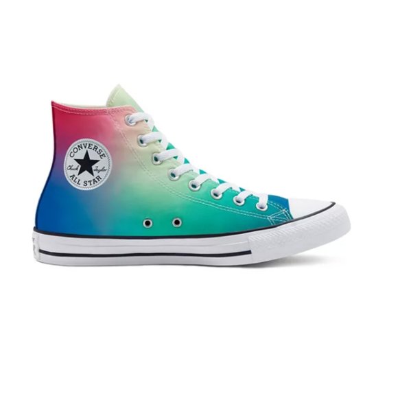 Converse Chuck Taylor All Star Ombre Rainbow High Top Sneakers Men’s 3 NWOB - Picture 13 of 15